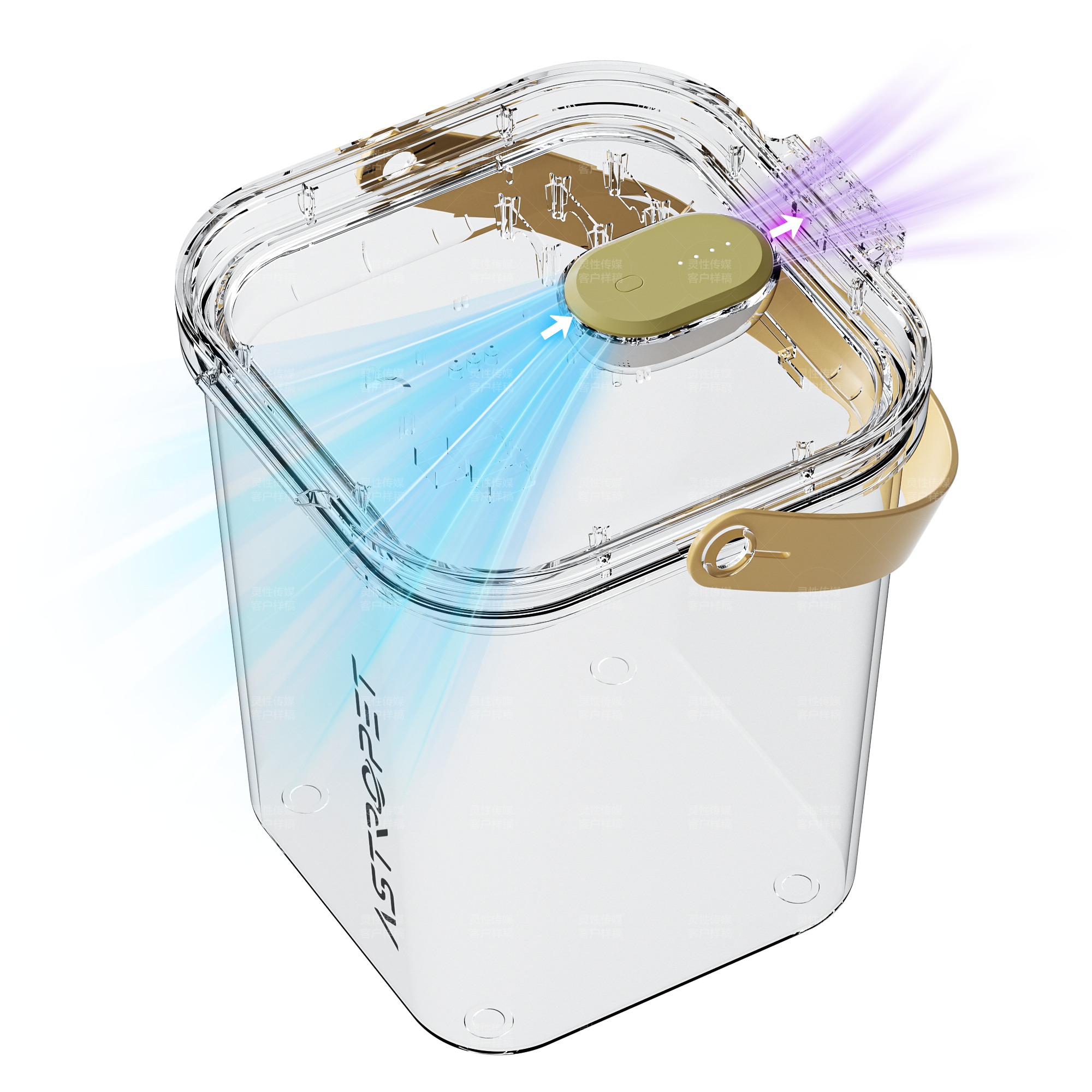Vega - 13 L Vakuum Futterbehälter