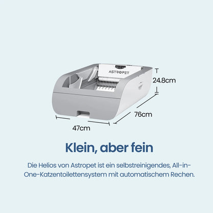 Helios - Selbstreinigende Katzentoilette Tastengesteuert