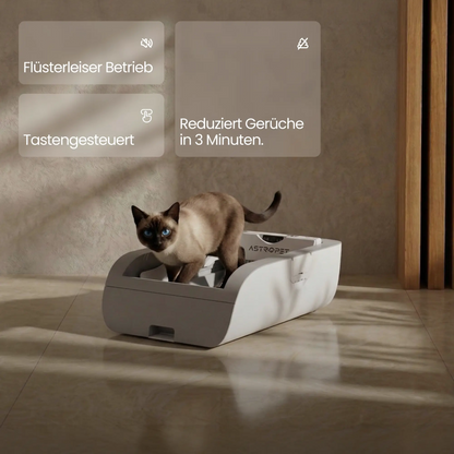 Helios - Self-cleaning Cat toilet button-controlled 