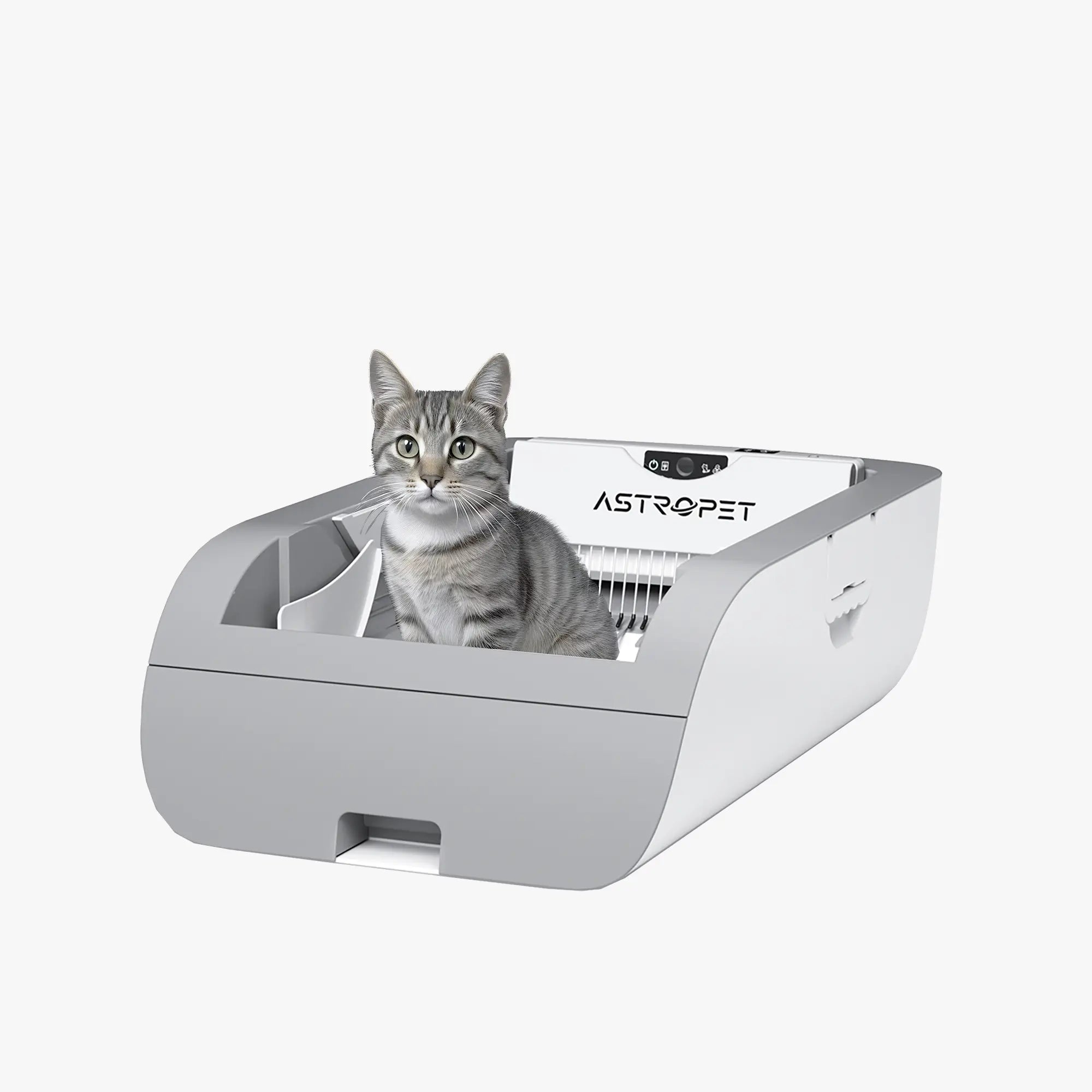 Helios - Selbstreinigende Katzentoilette Tastengesteuert