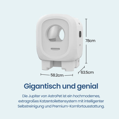 Jupiter Pro - Selbstreinigende Katzentoilette - Plus Paket