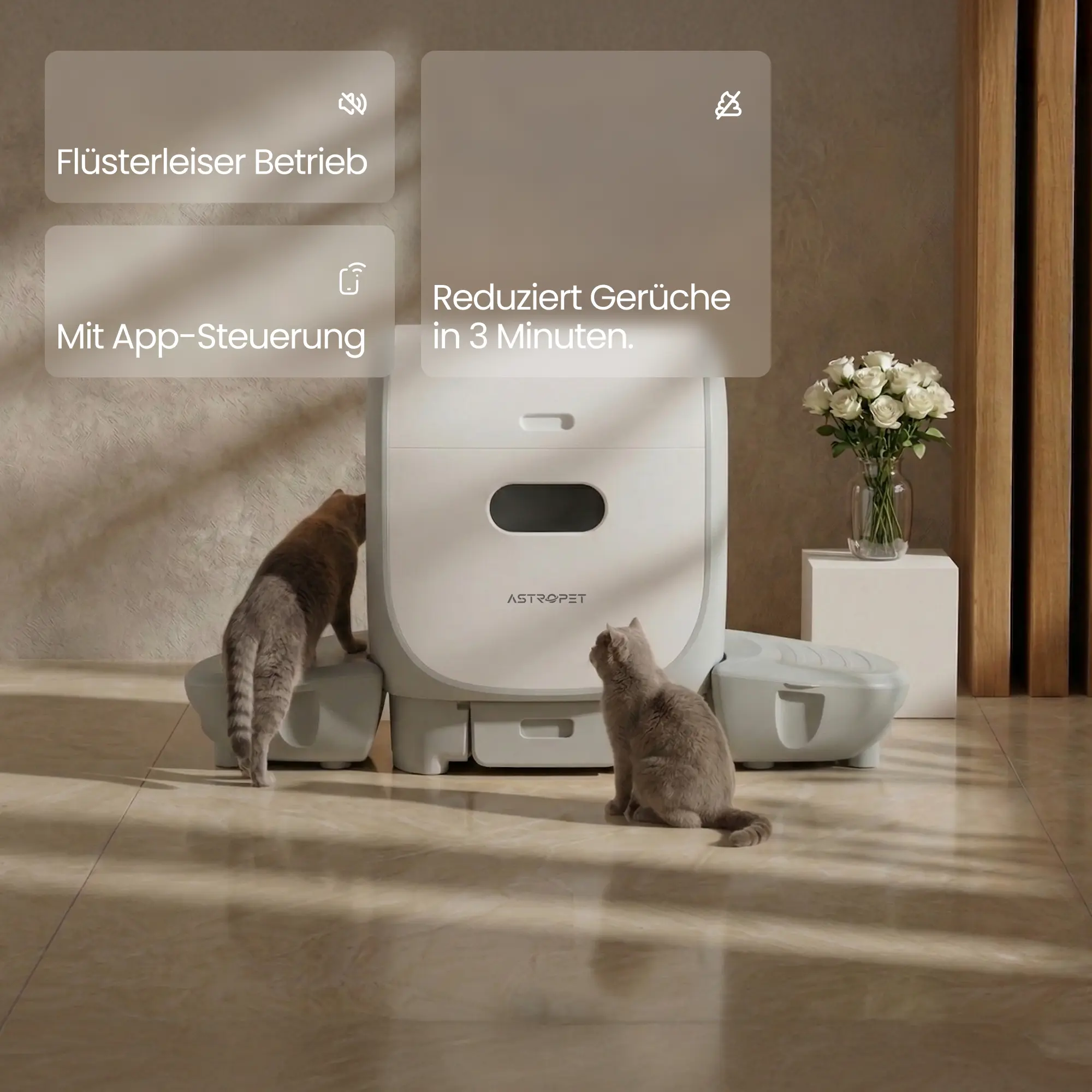 Jupiter Pro - Self-cleaning Cat toilet + smart app