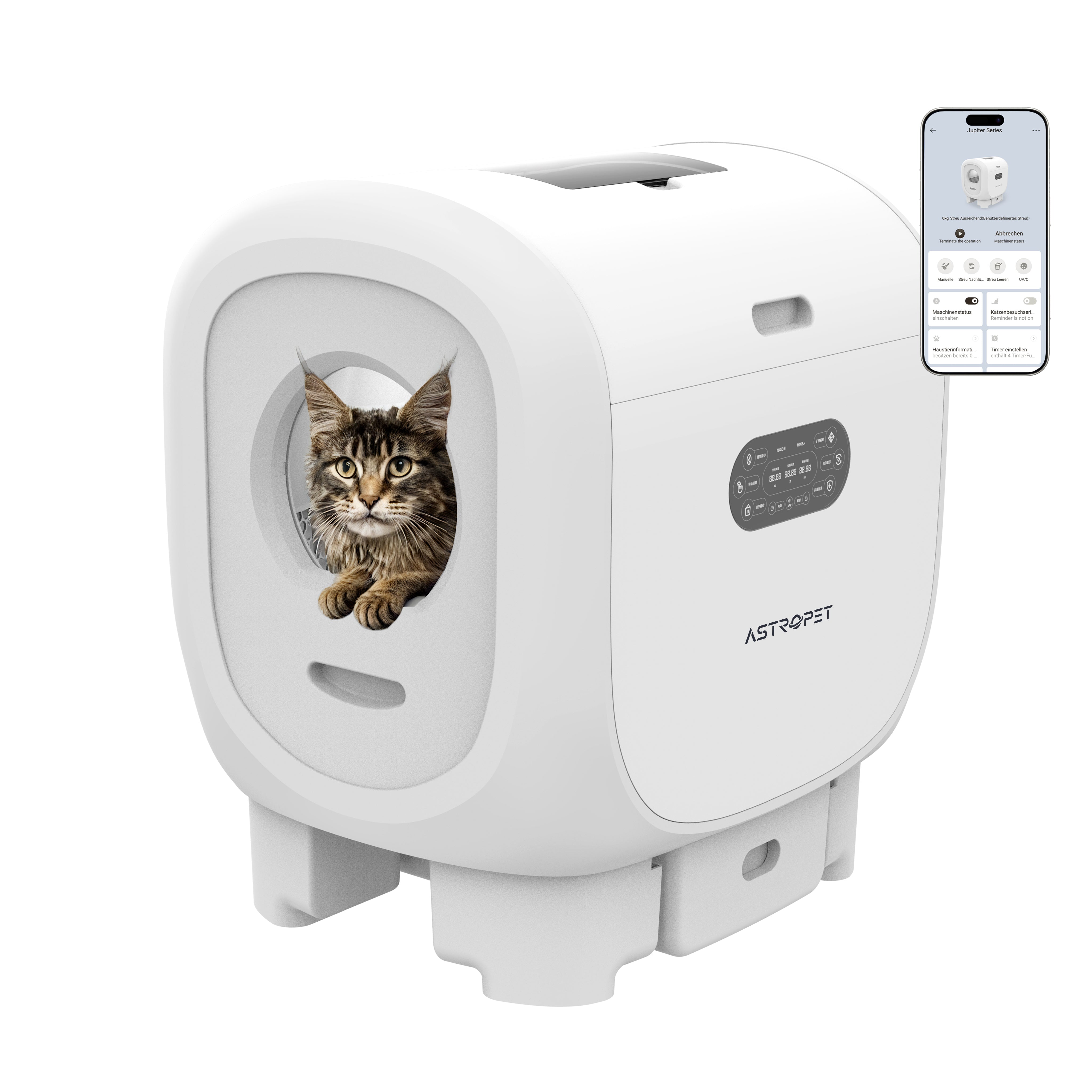 Jupiter Pro - Selbstreinigende Katzentoilette